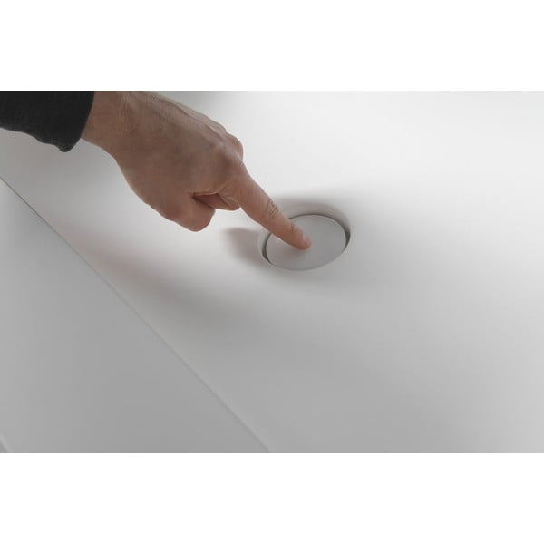 Bijeli dupli umivaonik od umjetnog kamena 180x51,5 cm Aruba – Sapho-image-3