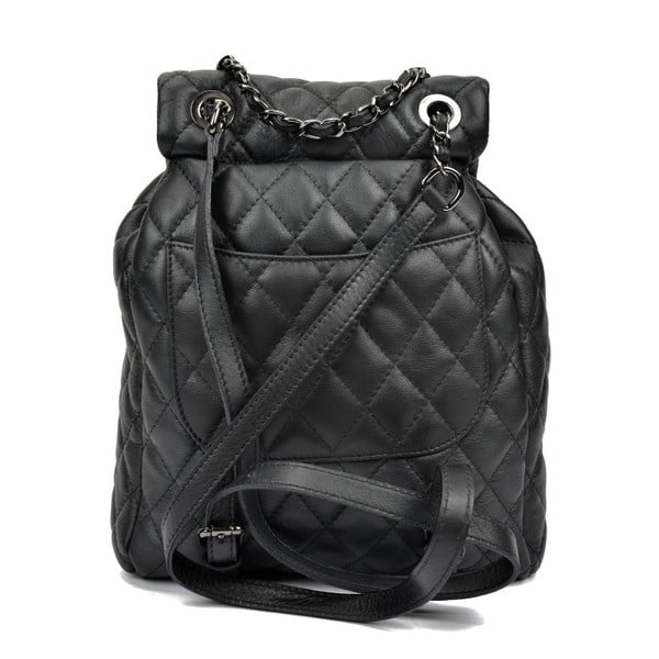 Crni kožni ruksak Anna Luchini Lucy-image-4