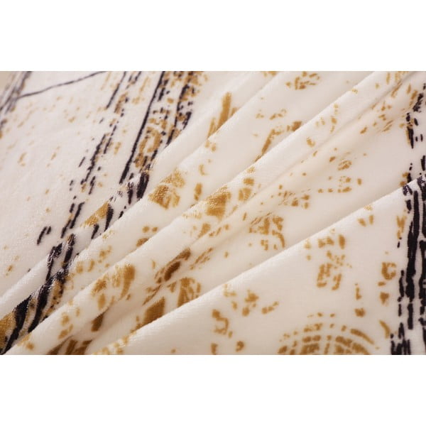 Crna/krem posteljina za krevet za jednu osobu od mikropliša 140x200 cm Enrico – My House-image-4