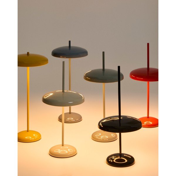 Svijetlo zelena LED stolna lampa s mogućnosti zatamnjivanja s metalnim sjenilom (visina 35 cm) Porte – Kave Home-image-1