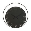 Crni zidni sat Mauro Ferretti Circle, ⌀ 60 cm