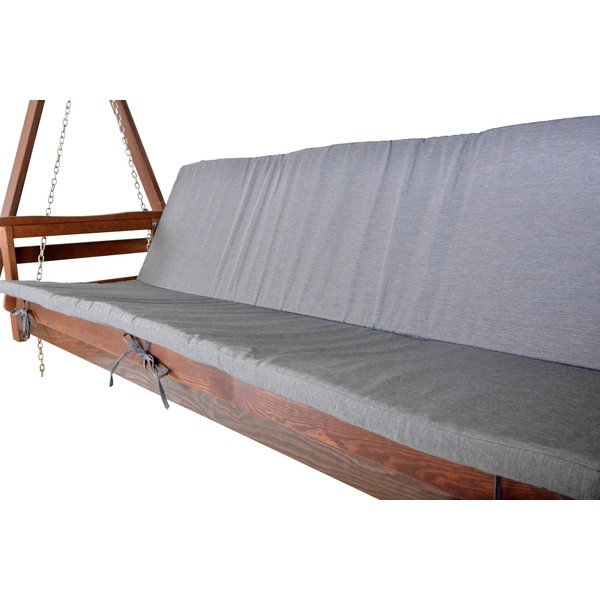 Siva/smeđa vrtna ljuljačka od masivnog drveta Adelaida – Rojaplast-image-3