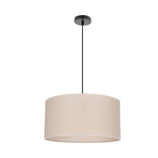 Bež viseća svjetiljka s tekstilnim sjenilom ø 40 cm Shanti – Candellux Lighting