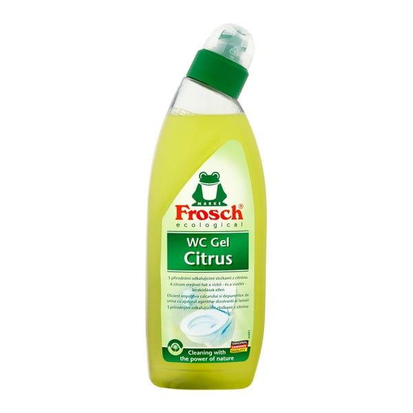 Gel za WC s mirisom limuna Frosch, 750 ml