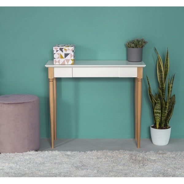 Bijeli radni stol Ragaba Mamo, širine 65 cm-image-1