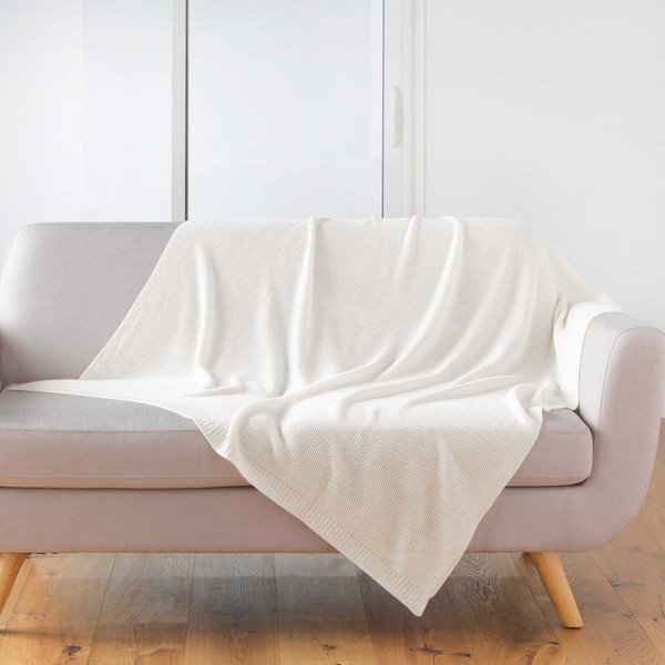 Pletena deka 125x150 cm Tricotine – douceur d'intérieur-image-1