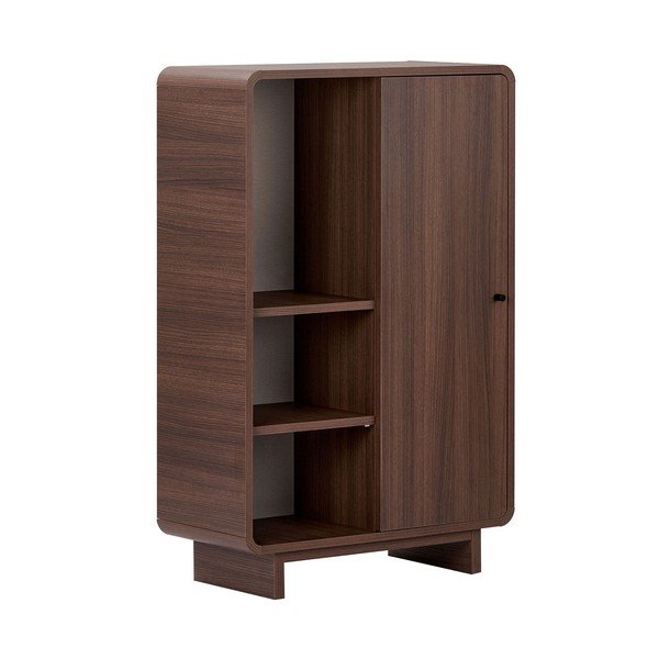 Ormarić u dekoru oraha u tamnoj prirodnoj boji 70x110x34 cm Torina – Nordure
