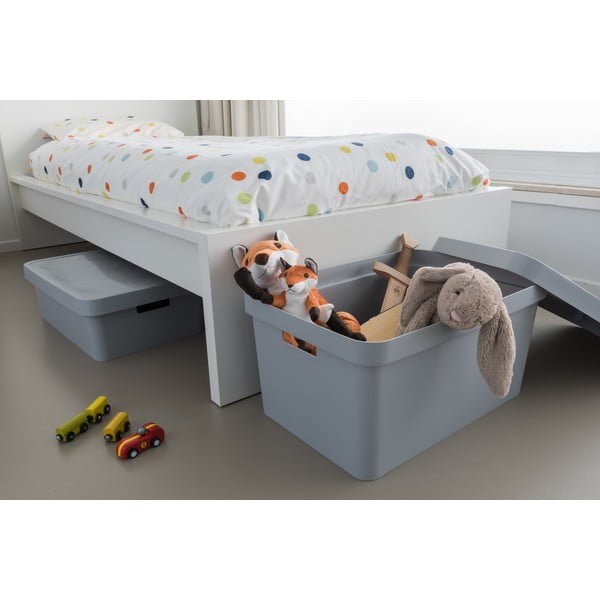 Siva kutija za odlaganje s poklopcem Curver Infinity, 45 l-image-1