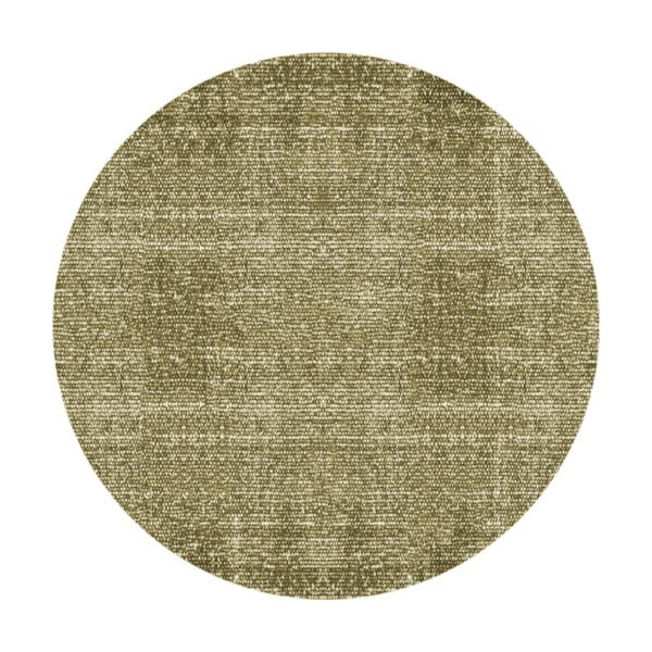 Zeleni pamučni tepih PT LIVING Washed, ⌀ 150 cm