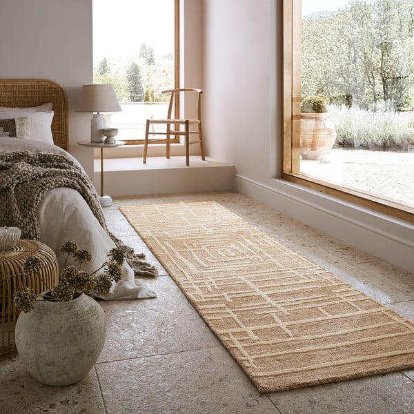 Bež staza 80x300 cm Elliot – Flair Rugs-image-1