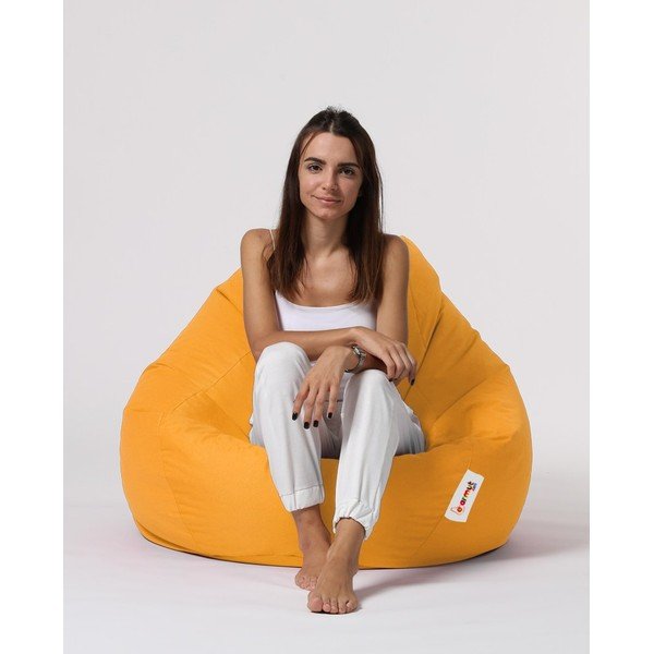 Žuta  vrtna vreća za sjedenje Premium XXL – Floriane Garden-image-1
