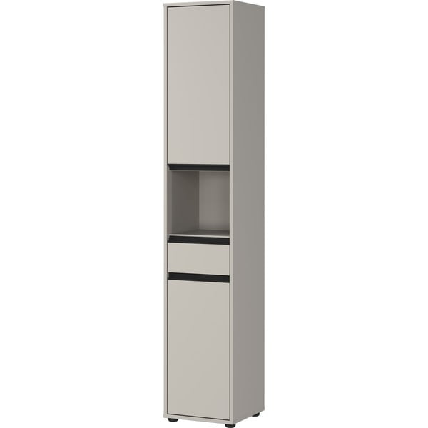 Sivi visok/uski kupaonski ormarić 33x181 cm Lemont – Germania-image-2