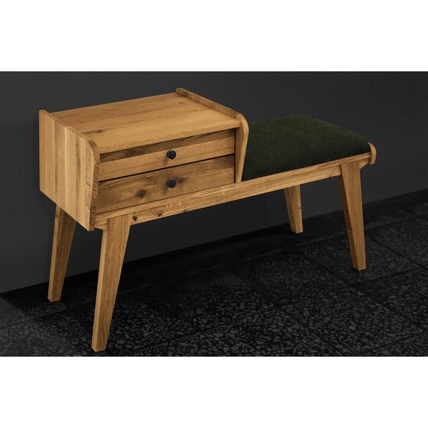 Ladica od hrastovine sa zelenim sjedalom Retro - The Beds-image-3