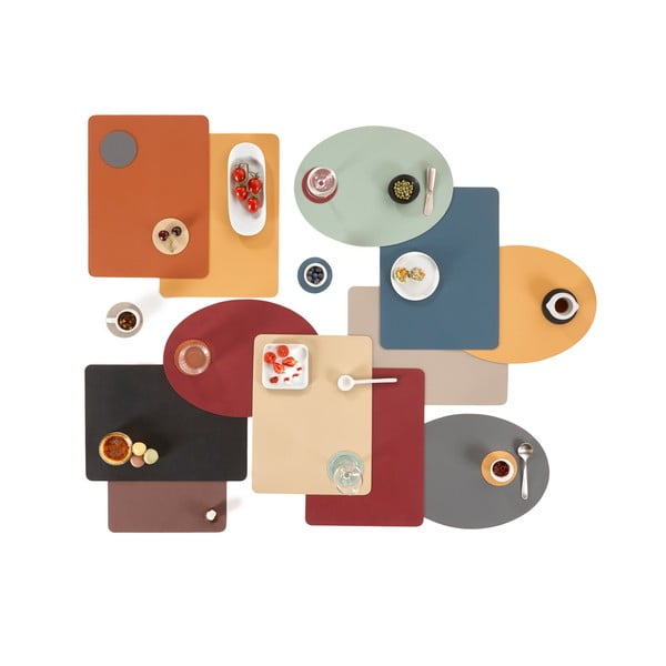 Plava prostirka s imitacijom kože ZicZacTogo, 33 x 45 cm-image-2