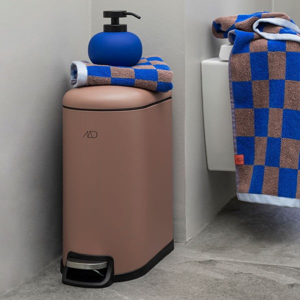 Plavo-smeđi ručnik od organskog pamuka 50x90 cm Retro - Mette Ditmer Denmark-image-2