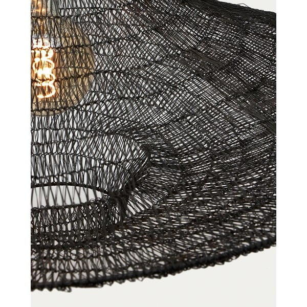 Crna viseća svjetiljka ø 87 cm Makai – Kave Home-image-4