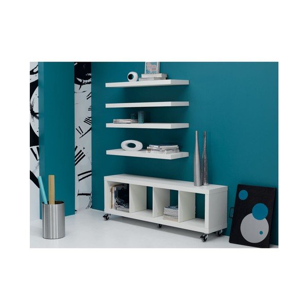 Bijela polica TemaHome Balda, dužine 107 cm-image-1