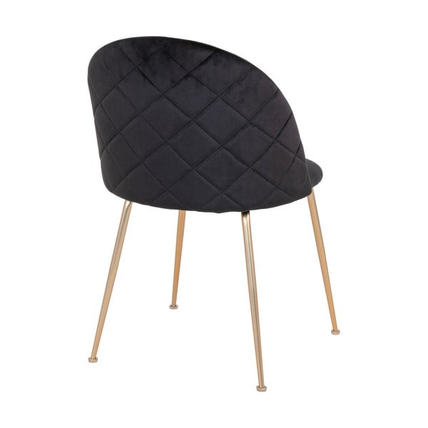 Crne baršunaste blagovaonske stolice u setu 2 kom Geneve – House Nordic-image-3