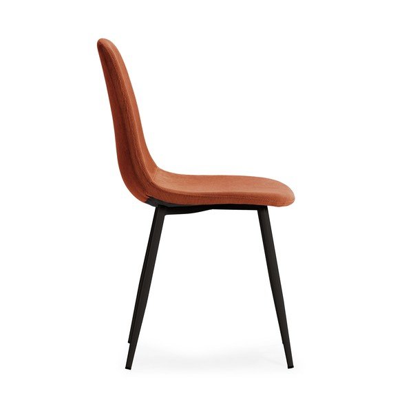 Podstavljene blagovaonske stolice u setu 4 kom boja terakote Minka – Marckeric-image-4