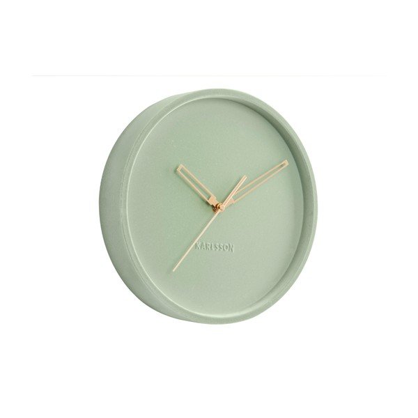 Zidni sat od žada zelenog baršuna Karlsson Lush, ø 30 cm-image-1