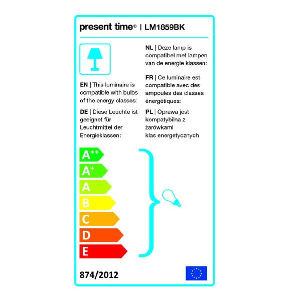 Crna stropna lampa Leitmotiv Lucid Large-image-2