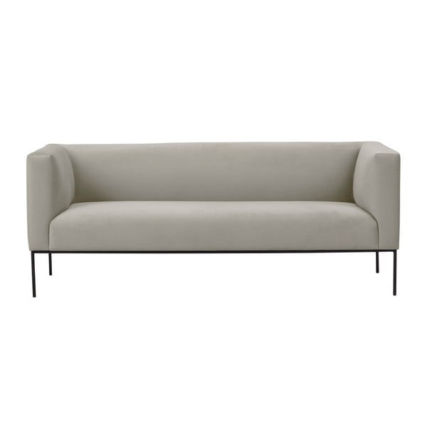 Bež baršunasta sofa Windsor & Co Sofas Neptune, 195 cm