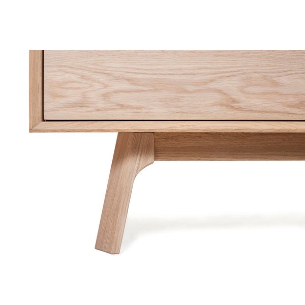 Niska komoda od bijelog hrasta s 3 vrata Unikatni namještaj Vivara-image-1