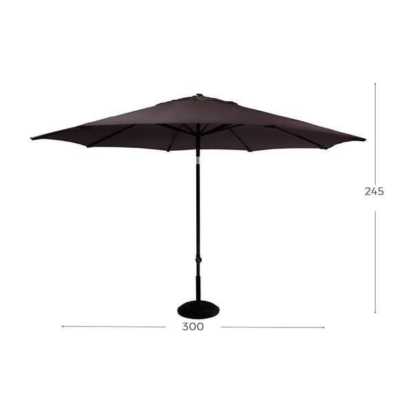 Smeđi suncobran Hartman Solar, ø 300 cm-image-1