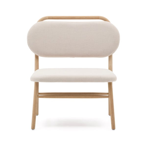 Bež fotelja od šenila Helda – Kave Home-image-2