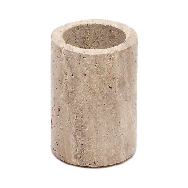 Bež kamena čaša za četkice za zube Macre – Kave Home