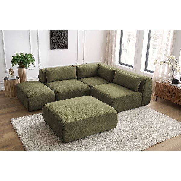 Zelena kutna garnitura (varijabilna) Jeanne - Bobochic Paris-image-1