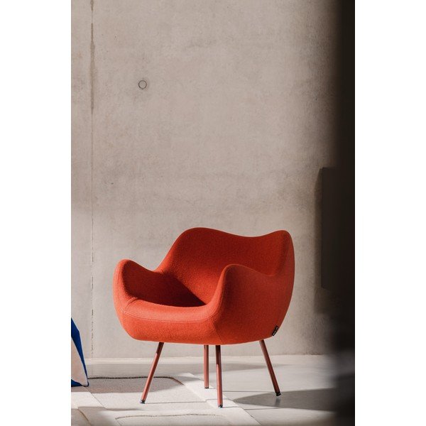 Crvena vunena fotelja RM58 – noo.ma-image-1