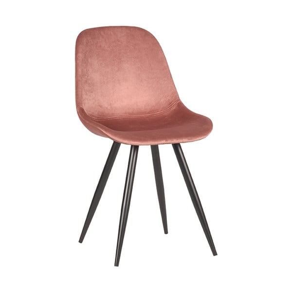 Svijetlo ružičaste baršunaste blagovaonske stolice u setu 2 kom Capri  – LABEL51