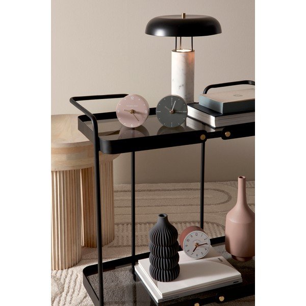 Crno-bijela mramorna stolna lampa s metalnim sjenilom (visina 33 cm) Kaithal – Bizzotto-image-1