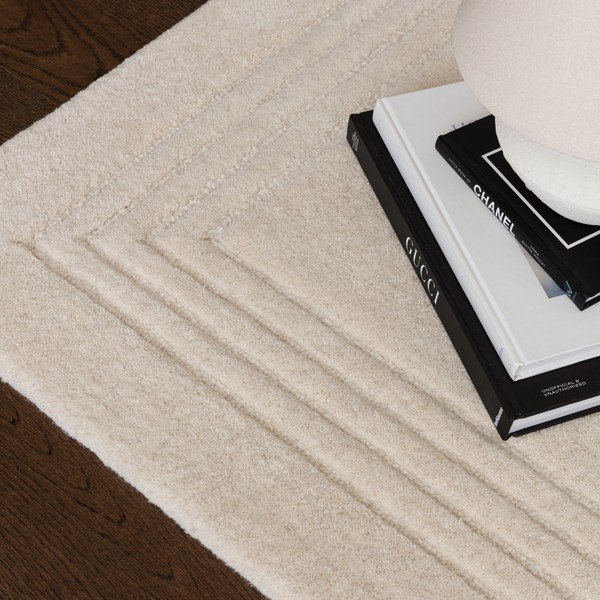 Ručno rađen vunen tepih boje slonovače 120x170 cm Orlo Ivory – Asiatic Carpets-image-2