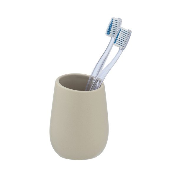 Bež keramička čaša za četkice za zube Wenko Badi-image-2