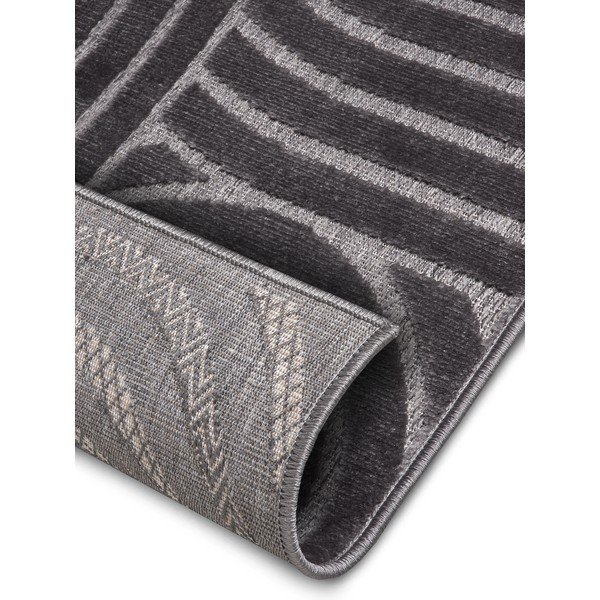 Antracitno sivi tepih 67x120 cm Iconic Wave – Hanse Home-image-4