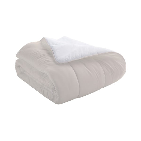 Bež-bijeli prekrivač za bračni krevet Boheme Bianca, 270 x 235 cm