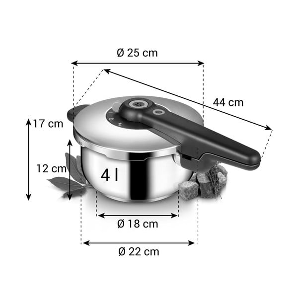 Inox ekspres lonac s poklopcem za indukciju 4 l SmartClick - Tescoma-image-4