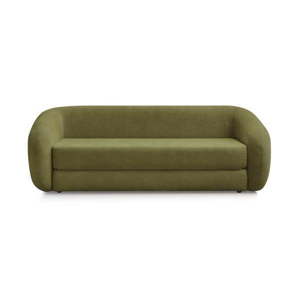 Zelena sklopiva sofa od šenila 228 cm Neyo – Bobochic Paris