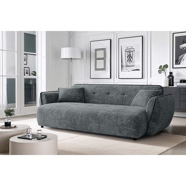 Tamno siva sofa od šenila 250 cm Nelia Big – Ropez-image-1