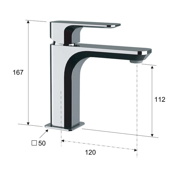 Stojeća slavina za umivaonik u zlatnoj boji Spy – Sapho-image-3
