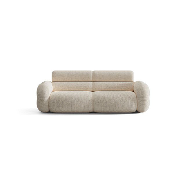 Krem sofa od šenila 220 cm Neo – Micadoni -image-1