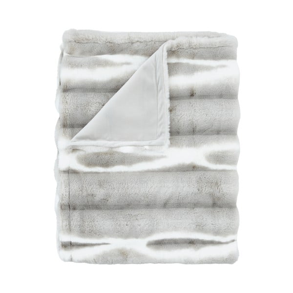 Svijetlo siva deka od umjetnog krzna 130x170 cm Flint – Catherine Lansfield
