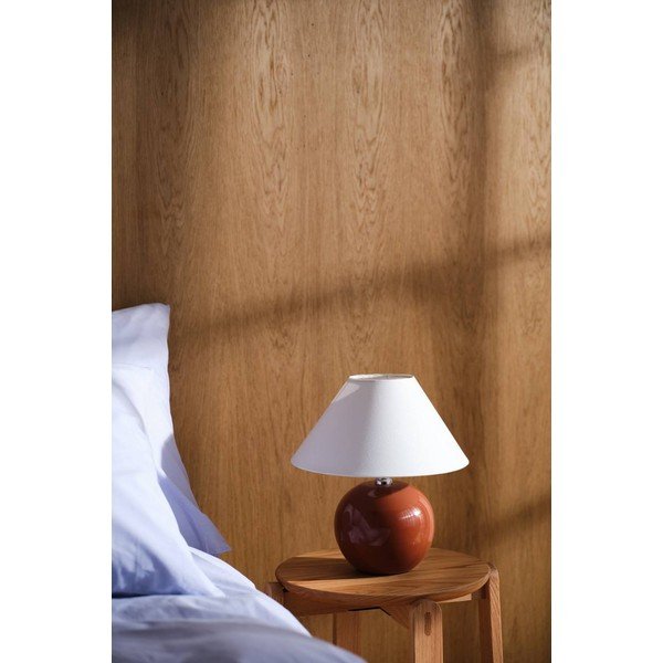 Smeđa/krem stolna lampa keramička (visina 29 cm) Karamell – Jotex-image-2