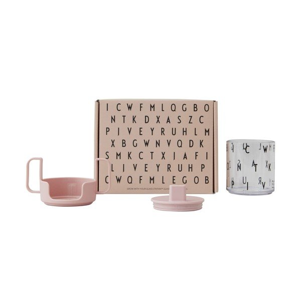 Ružičasta dječja šalica Design Letters Grow With Your Cup-image-2