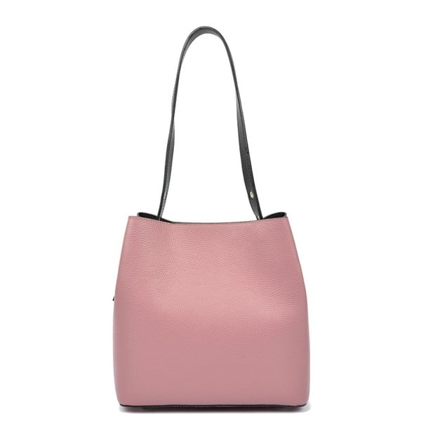 Ružičasta kožna torbica Carla Ferreri Maria