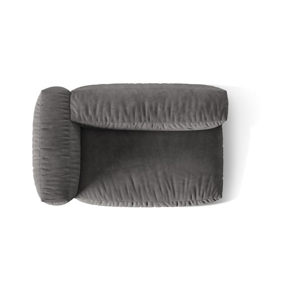 Siva baršunasti modularna sjedeća garnitura (s lijevim kutom) Martina – Micadoni -image-3