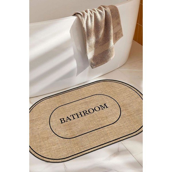 Smeđa kupaonska prostirka 60x90 cm Jute Look – Mila Home-image-1