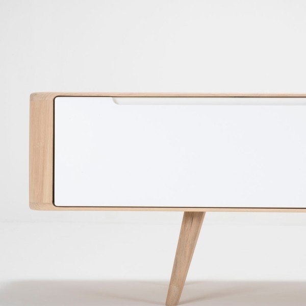 TV klupa od hrastovog drveta Gazzda Ena, 225 x 55 x 45 cm-image-3